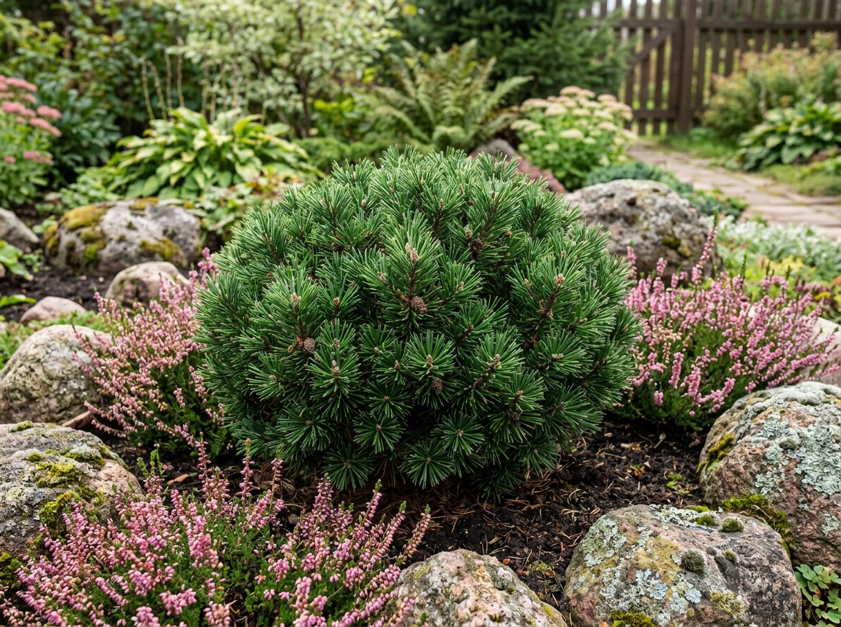 Сосна (Pinus mugo и другие) — работяга для солнечных мест