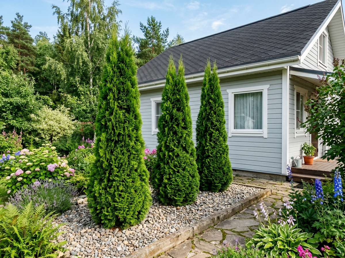Туя западная (Thuja occidentalis) — универсал для изгородей и акцентов